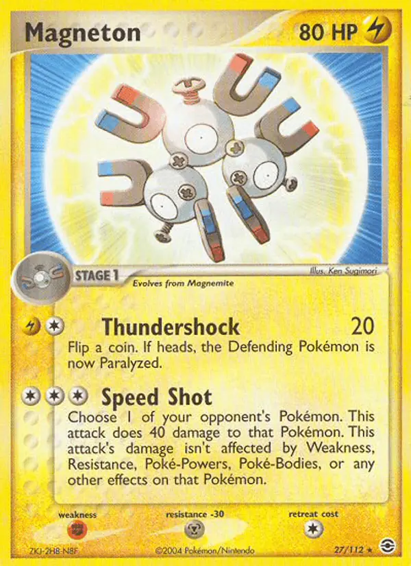 Carta Magneton 27/112 de FireRed & LeafGreen