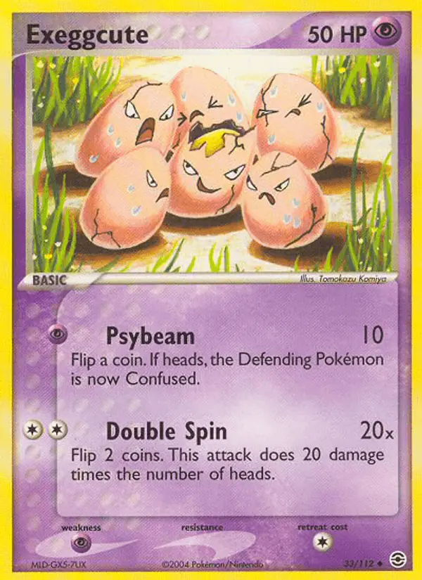 Carta Exeggcute 33/112 de FireRed & LeafGreen