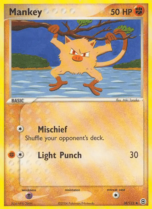 Carta Mankey 38/112 de FireRed & LeafGreen