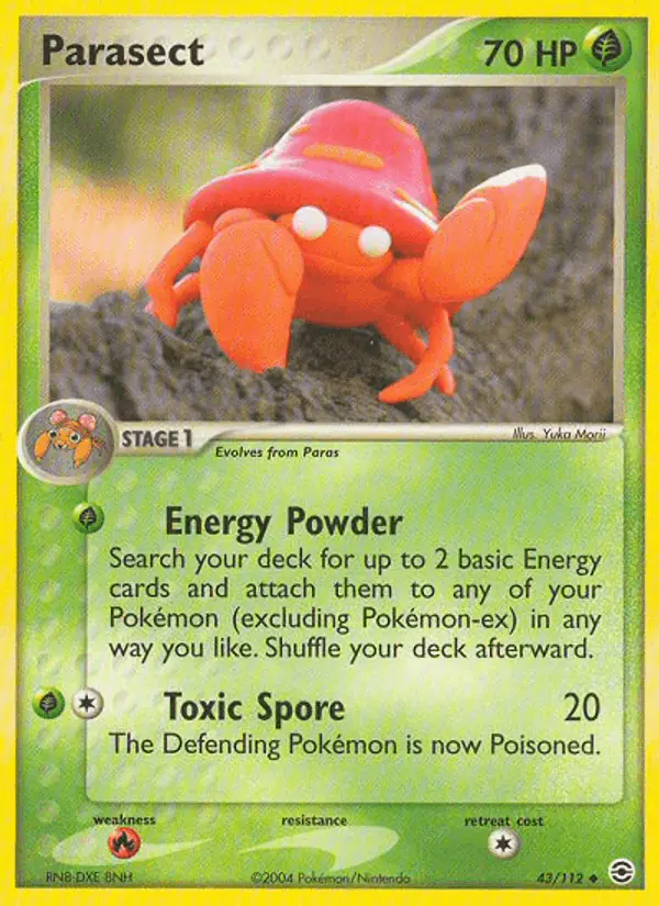 Carta Parasect 43/112 de FireRed & LeafGreen