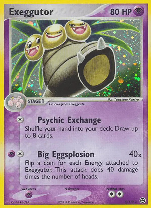 Carta Exeggutor 5/112 de FireRed & LeafGreen