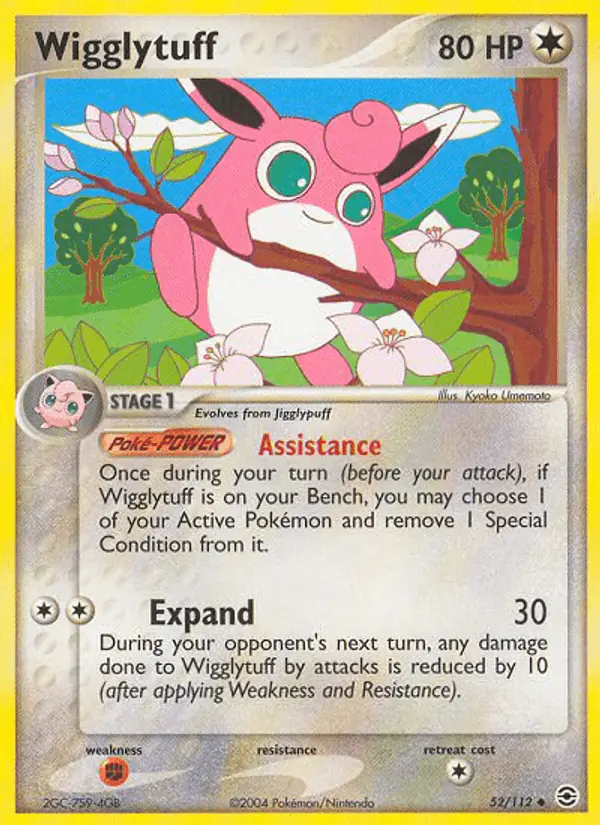 Carta Wigglytuff 52/112 de FireRed & LeafGreen