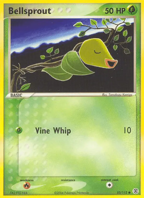 Carta Bellsprout 53/112 de FireRed & LeafGreen