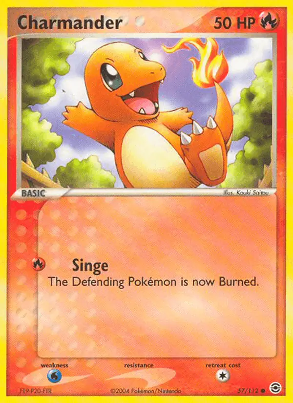 Carta Charmander 57/112 de FireRed & LeafGreen