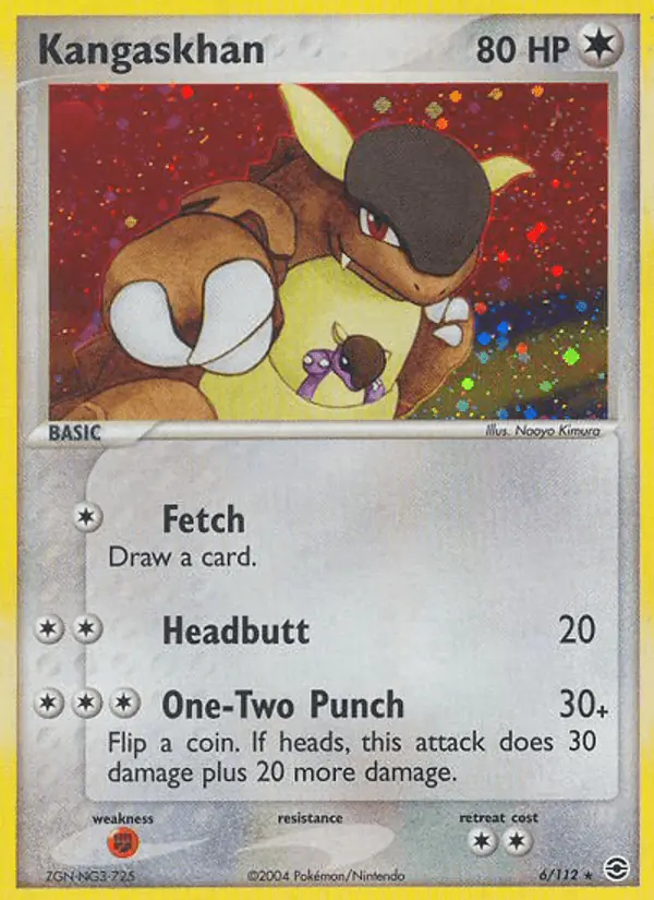 Carta Kangaskhan 6/112 de FireRed & LeafGreen