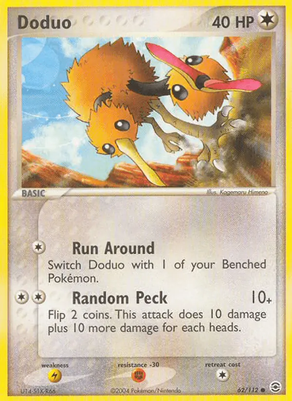Carta Doduo 62/112 de FireRed & LeafGreen