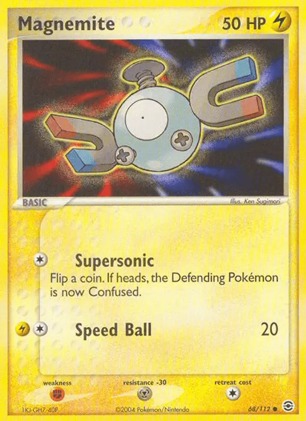 Carta Magnemite 68/112 de FireRed & LeafGreen