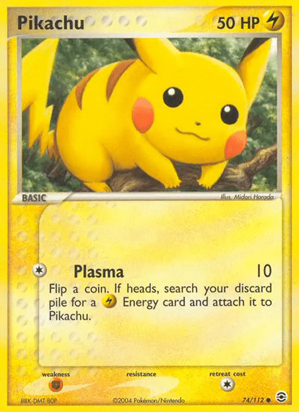 Carta Pikachu 74/112 de FireRed & LeafGreen