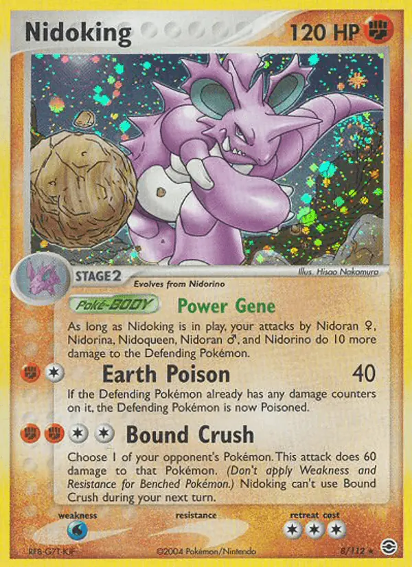 Carta Nidoking 8/112 de FireRed & LeafGreen