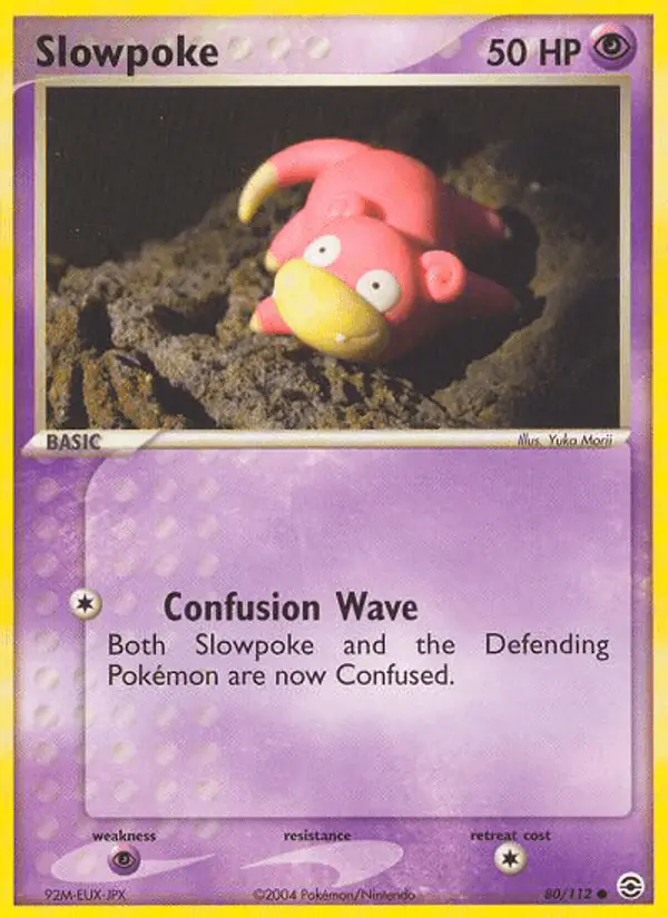 Carta Slowpoke 80/112 de FireRed & LeafGreen