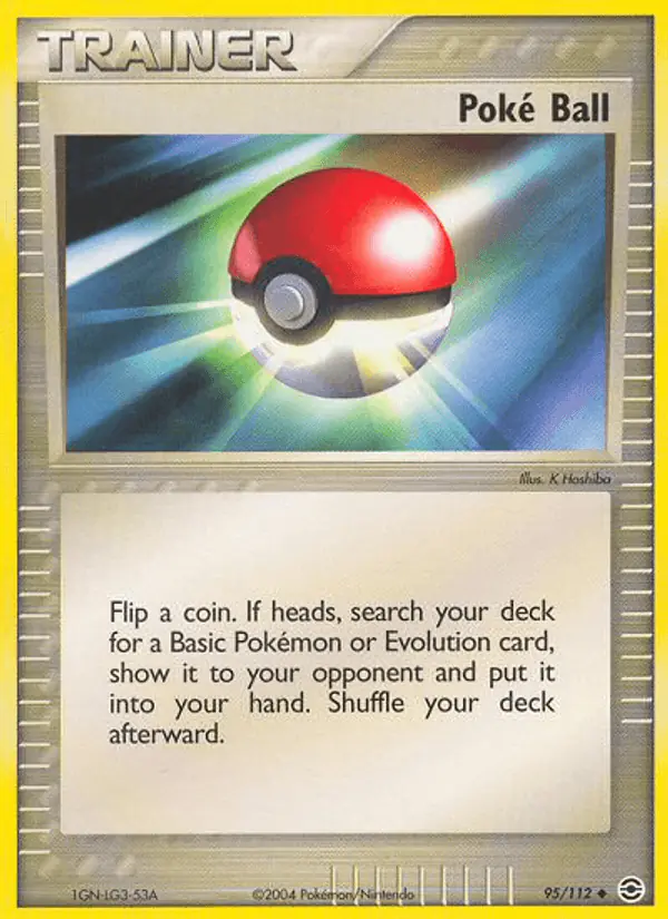Carta Poké Ball 95/112 de FireRed & LeafGreen