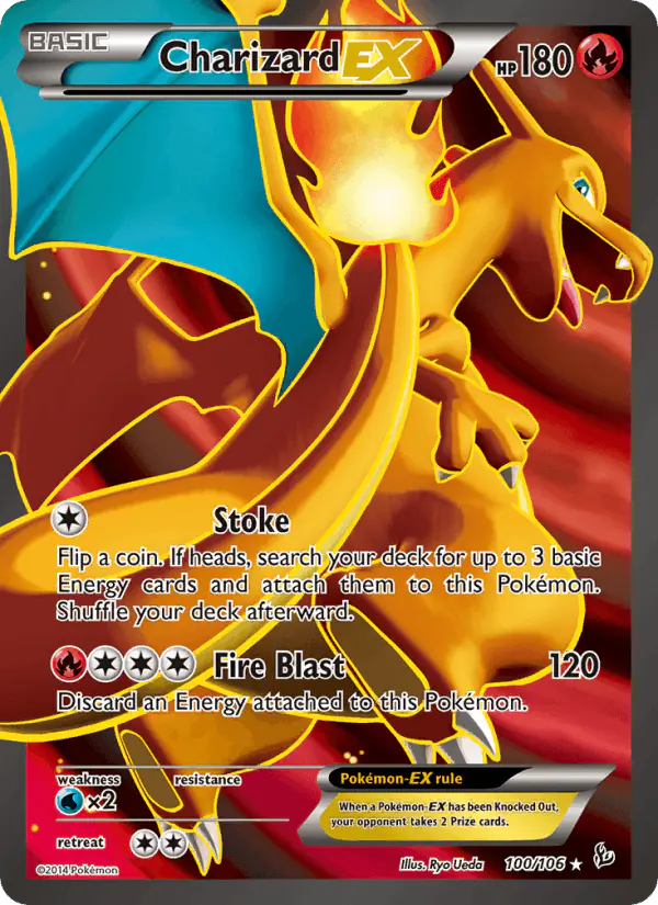Carta Charizard EX 100/106 de Flashfire
