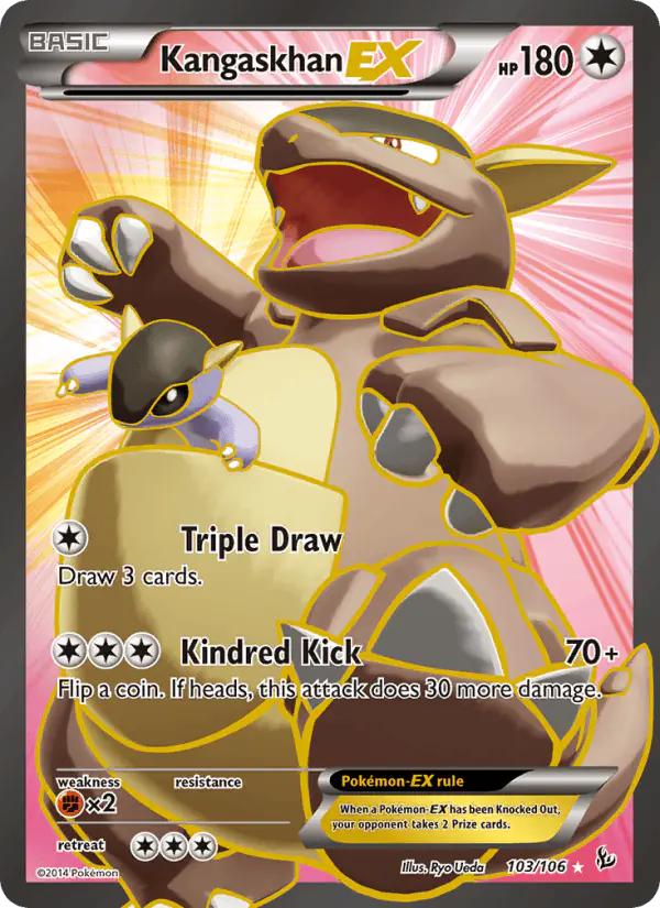 Carta Kangaskhan EX 103/106 de Flashfire
