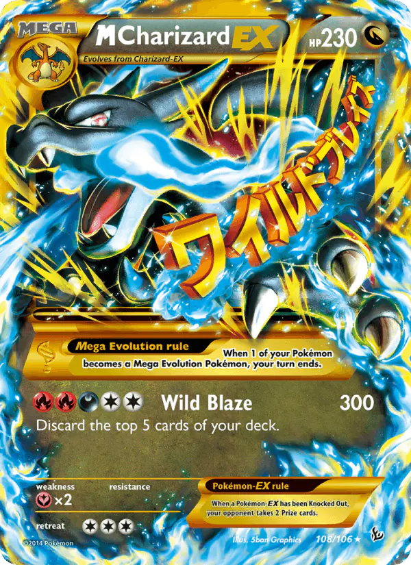 Carta M Charizard EX 108/106 de Flashfire