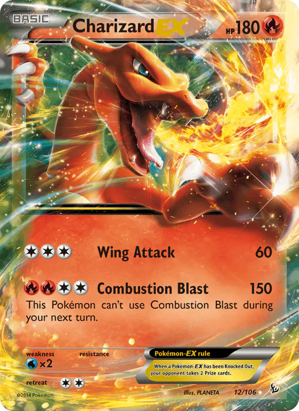Carta Charizard EX 12/106 de Flashfire