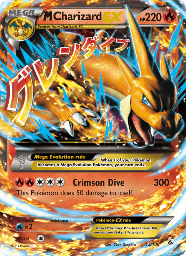 Carta M Charizard EX 13/106 de Flashfire