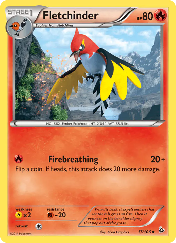 Carta Fletchinder 17/106 de Flashfire