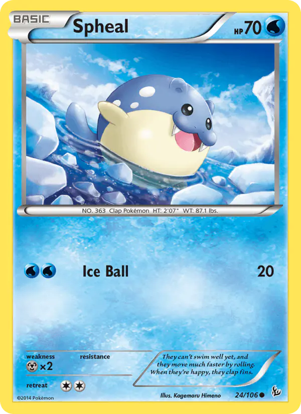 Carta Spheal 24/106 de Flashfire