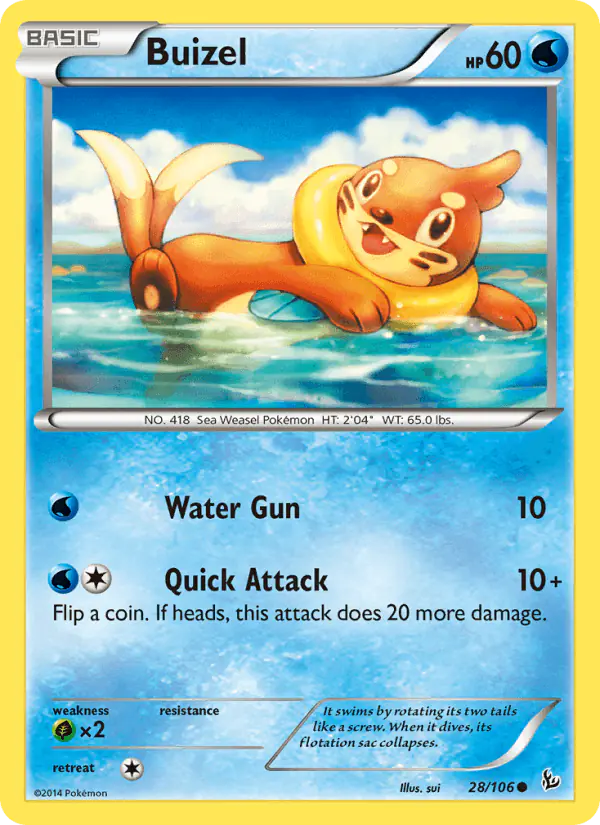 Carta Buizel 28/106 de Flashfire