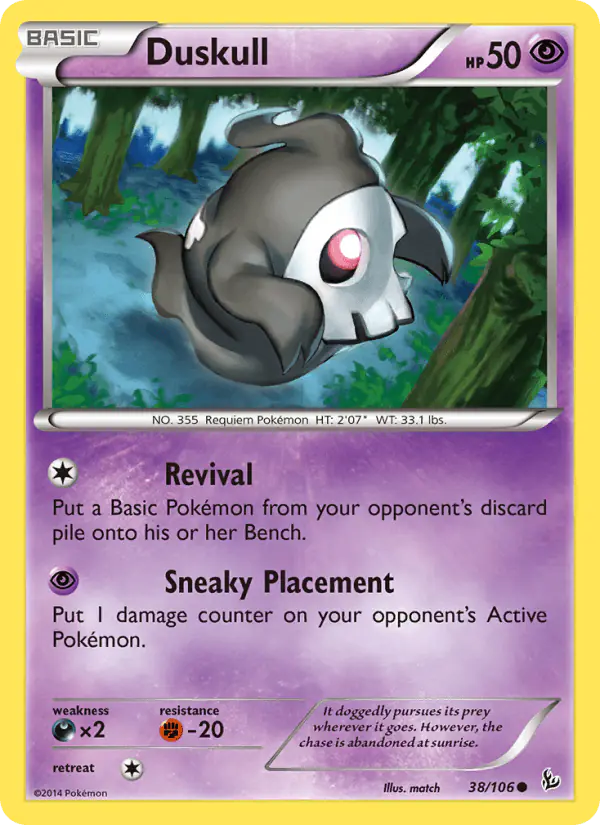Carta Duskull 38/106 de Flashfire
