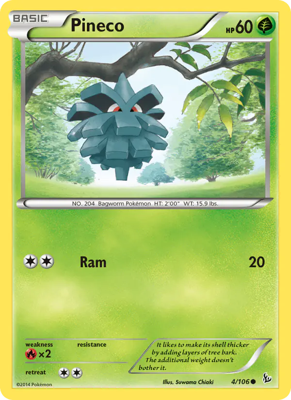 Carta Pineco 4/106 de Flashfire