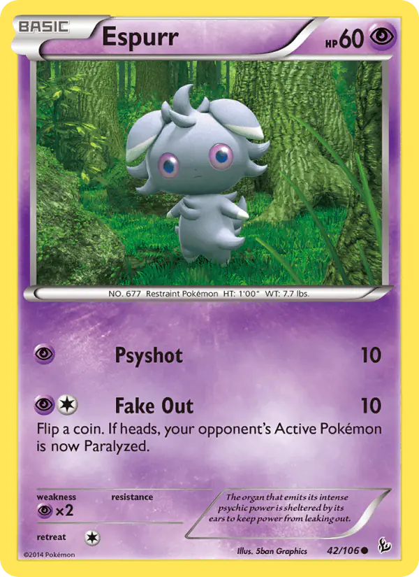 Carta Espurr 42/106 de Flashfire