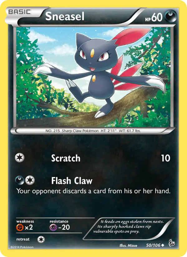 Carta Sneasel 50/106 de Flashfire