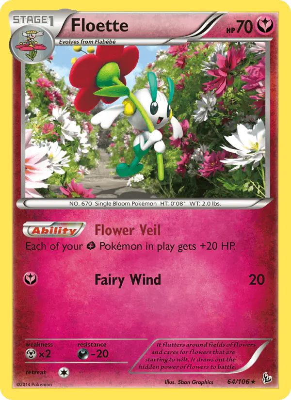 Carta Floette 64/106 de Flashfire