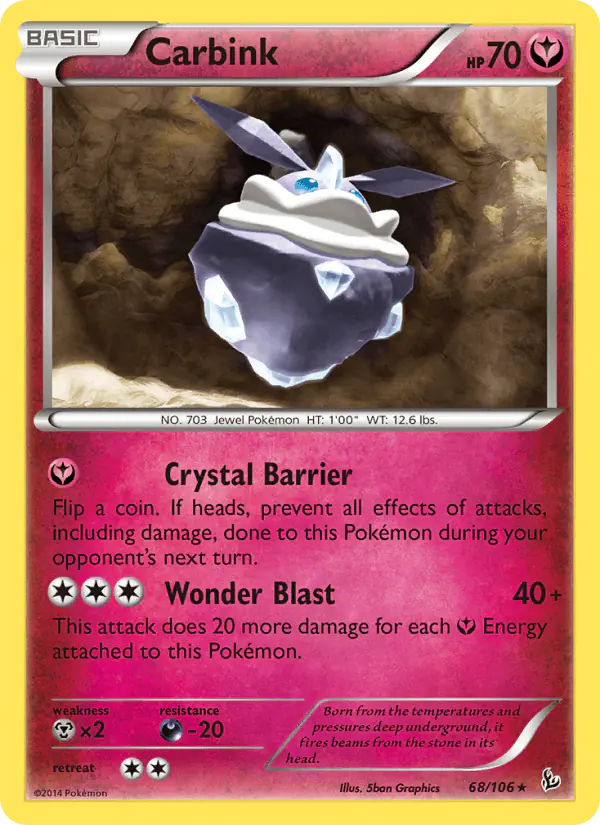 Carta Carbink 68/106 de Flashfire