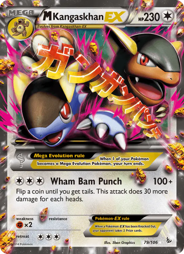 Carta M Kangaskhan EX 79/106 de Flashfire