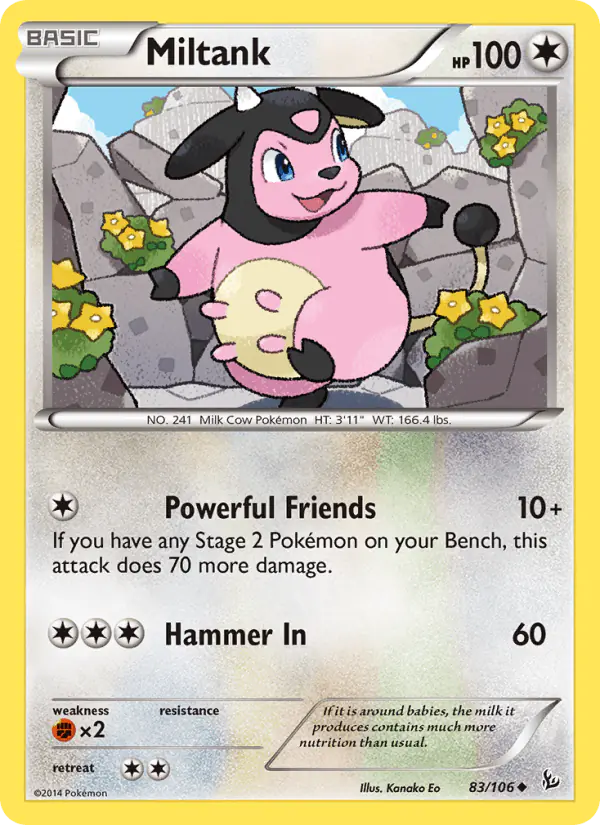 Carta Miltank 83/106 de Flashfire