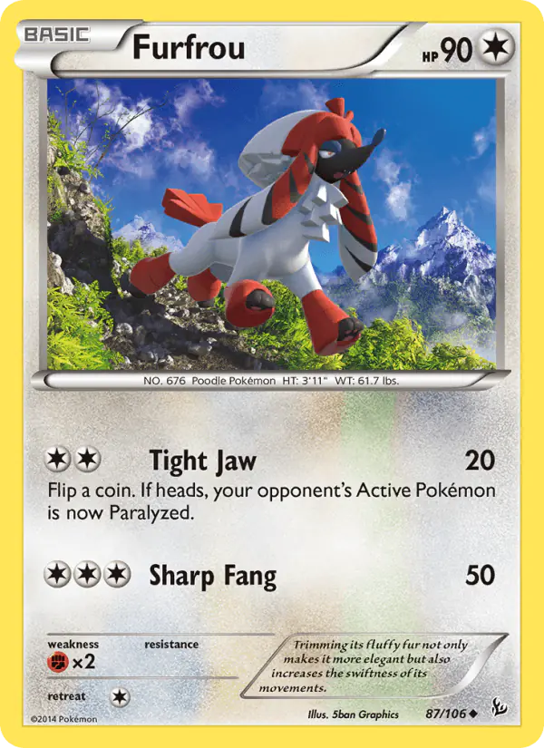 Carta Furfrou 87/106 de Flashfire