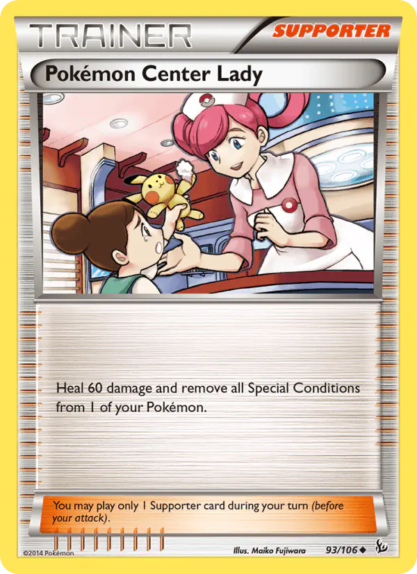 Carta Pokémon Center Lady 93/106 de Flashfire