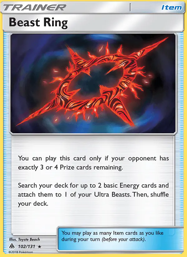 Carta Beast Ring 102/131 de Forbidden Light