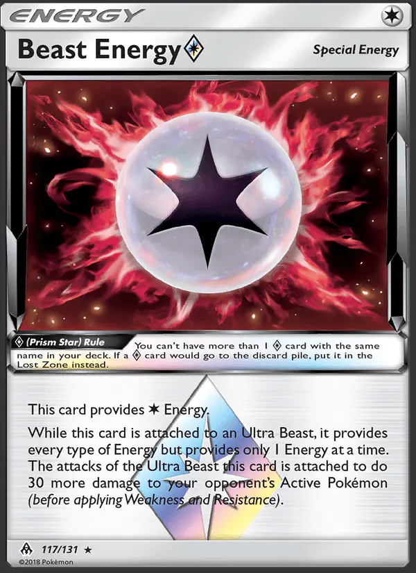 Carta Beast Energy ◇ 117/131 de Forbidden Light
