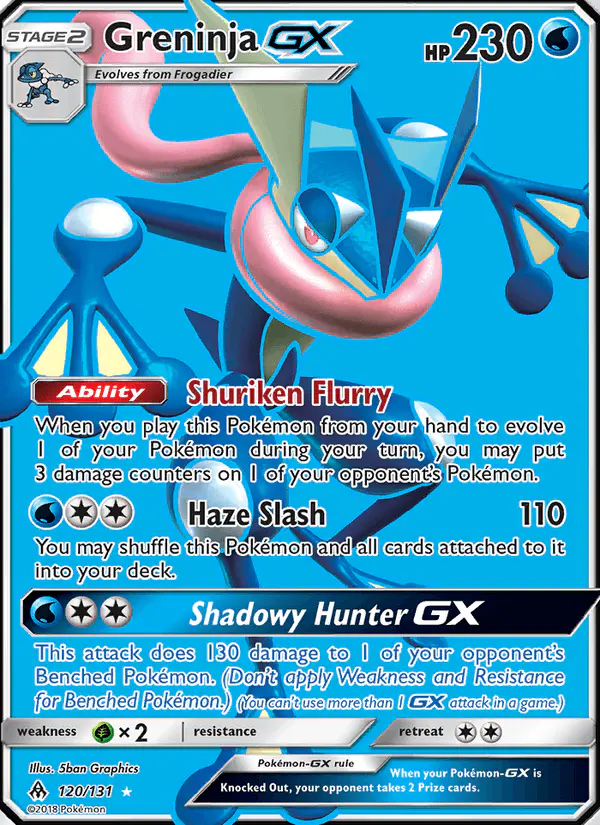 Carta Greninja GX 120/131 de Forbidden Light