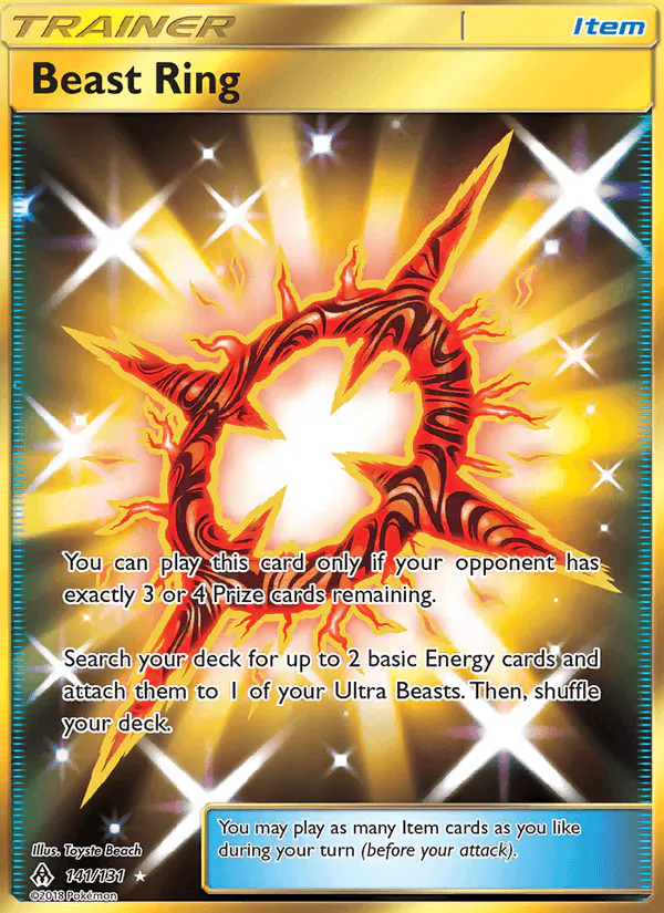 Carta Beast Ring 141/131 de Forbidden Light