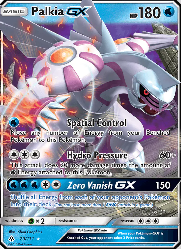 Carta Palkia GX 20/131 de Forbidden Light