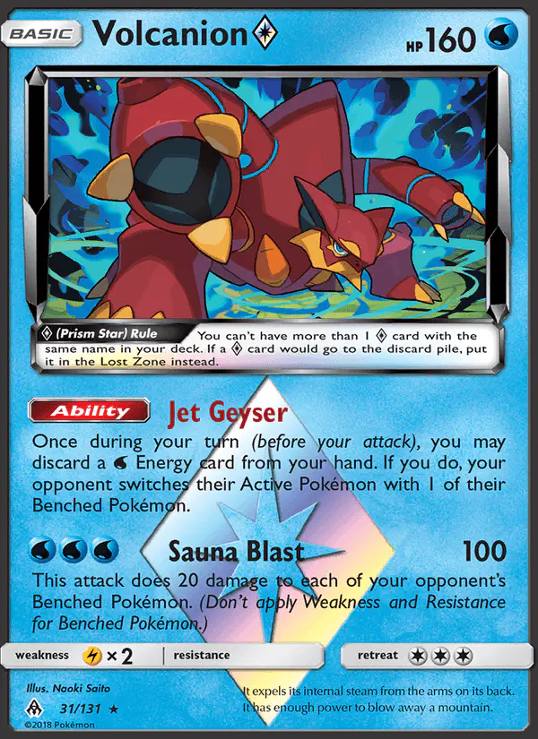 Carta Volcanion ◇ 31/131 de Forbidden Light