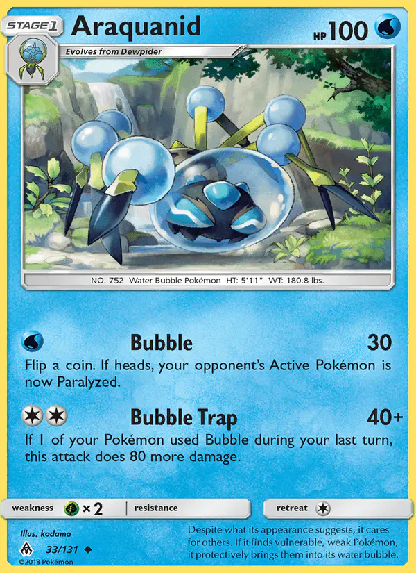 Carta Araquanid 33/131 de Forbidden Light