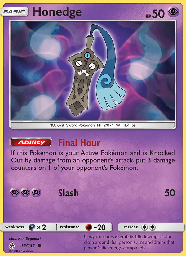 Carta Honedge 46/131 de Forbidden Light