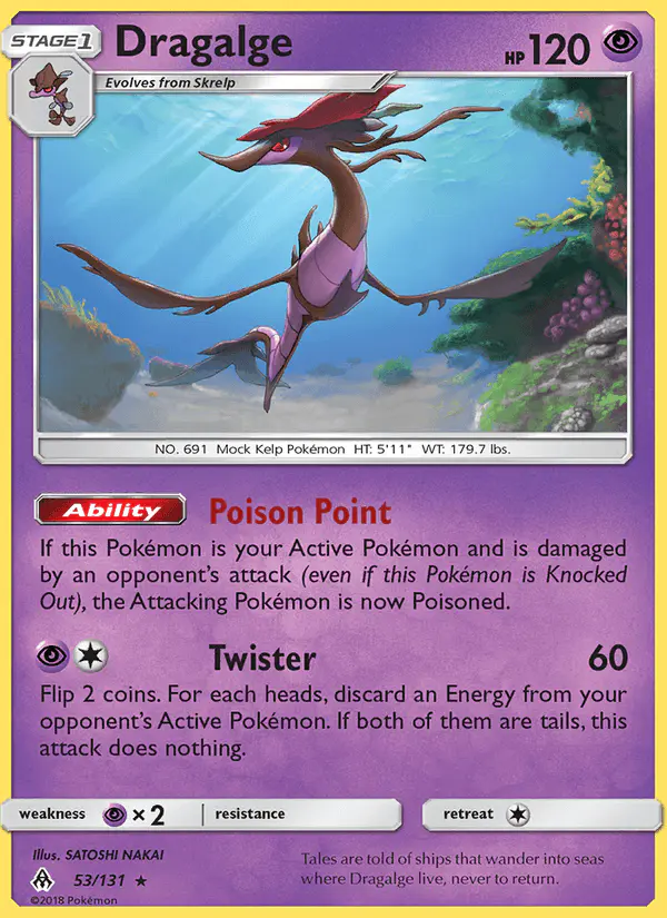 Carta Dragalge 53/131 de Forbidden Light
