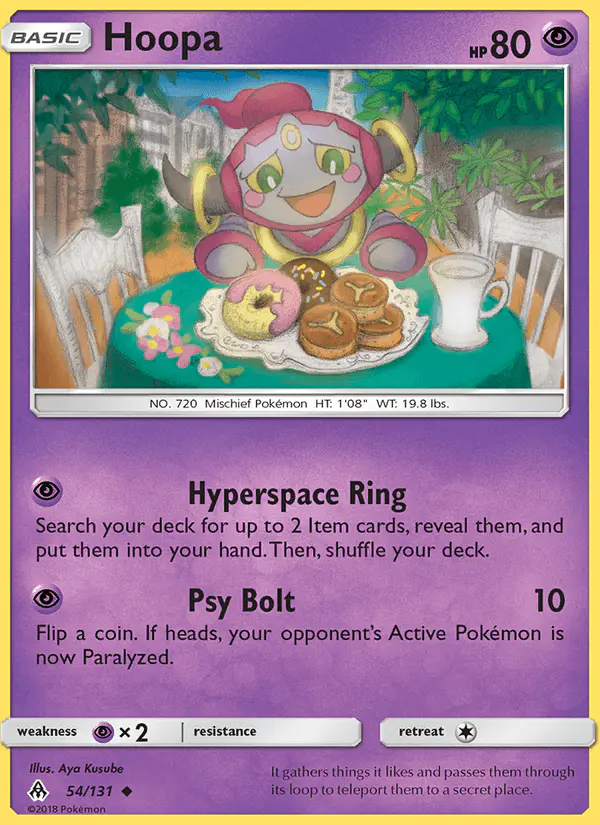 Carta Hoopa 54/131 de Forbidden Light