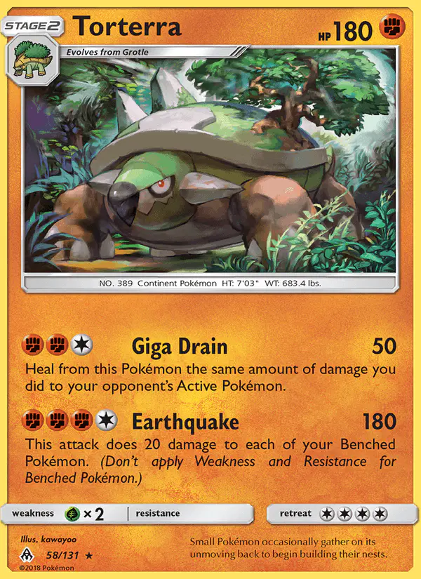 Carta Torterra 58/131 de Forbidden Light