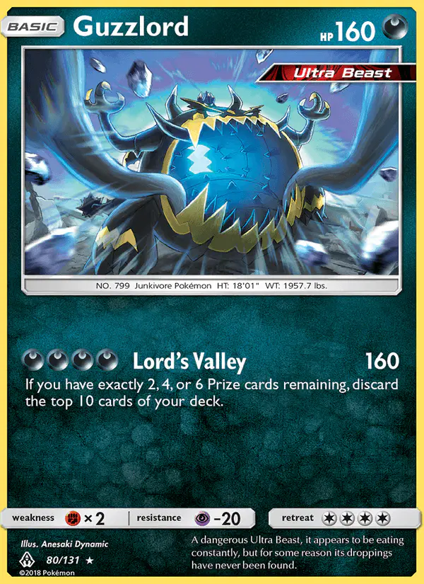 Carta Guzzlord 80/131 de Forbidden Light