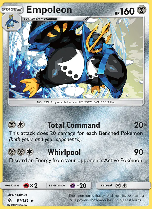 Carta Empoleon 81/131 de Forbidden Light