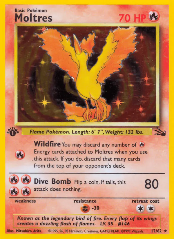Carta Moltres 12/62 de Fossil