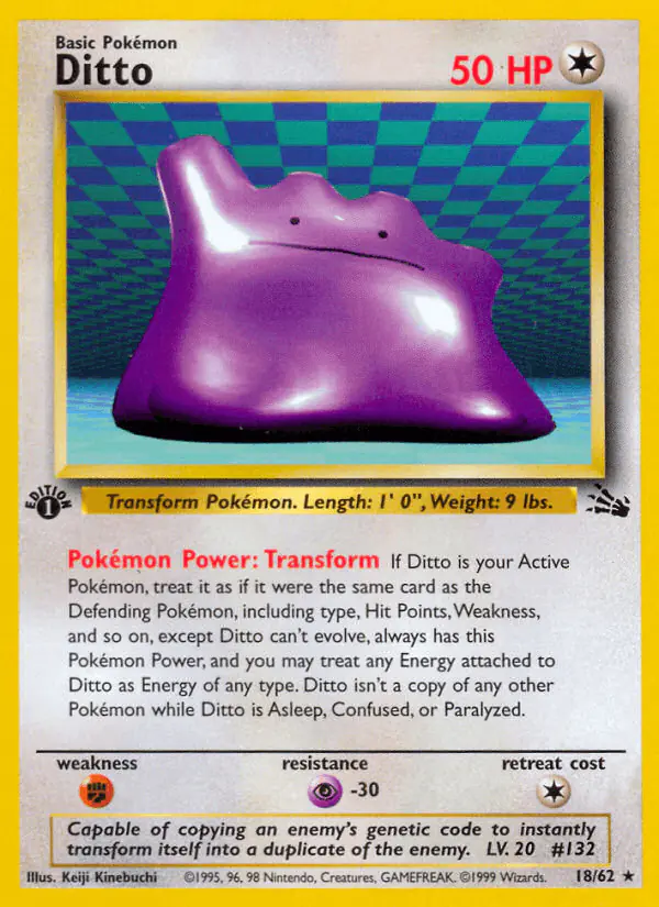 Carta Ditto 18/62 de Fossil