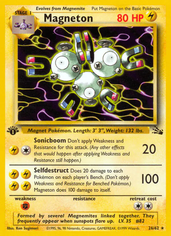 Carta Magneton 26/62 de Fossil