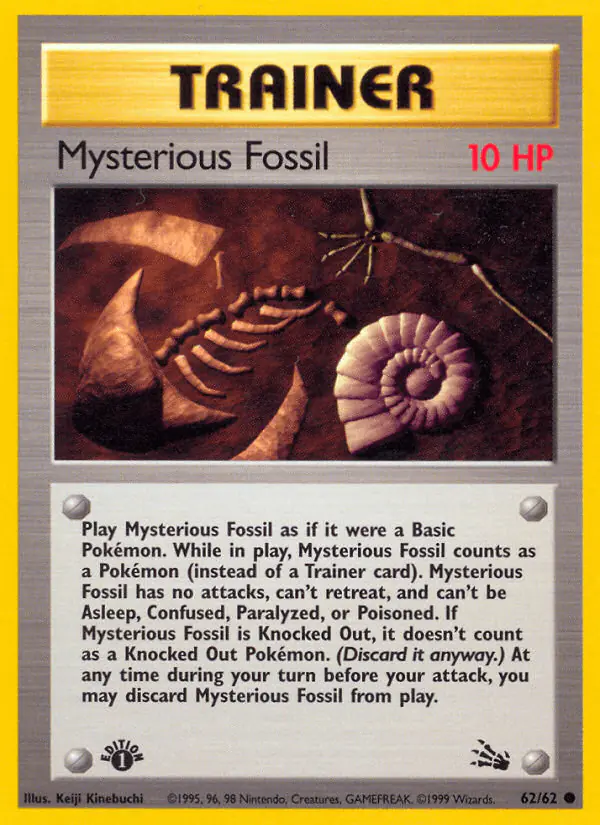 Carta Mysterious Fossil 62/62 de Fossil
